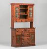 Navajo WPA Hand-Carved New Mexican Hutch c1930s