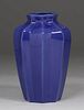 Gladding McBean Blue Porcelain Vase c1930