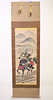 Japanese Scroll of  Samurai, 19/20th Century