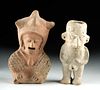 Museum-Exhibited Ecuadoran Pottery Figures (2)