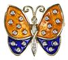 14kt. Diamond Butterfly Brooch