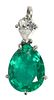 18kt. Emerald Pendant Retailed by Garrard & Co.