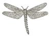 Asprey Platinum Diamond Dragonfly Brooch