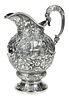 Samuel Kirk Repousse Coin Silver Water Pitcher