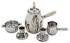 Jensen Sterling Coffee Service and Candlesticks