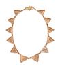 Harvey Austin Begay
(Dine, 1938-2009)
14k Gold and Diamond NecklaceLot is located and will ship from Denver, Colorado