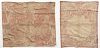 Three copper engraved cotton textiles, early 19th c., to include a handkerchief