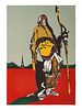 Fritz Scholder
(Luiseno, 1937-2005)
Lot is located and will ship from Denver, Colorado.Indian in Parisedition 67/100, 1976
