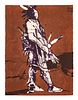 Fritz Scholder
(Luiseno, 1937-2005)
Lot is located and will ship from Denver, Colorado.Sioux Chiefedition 111/150, 1978