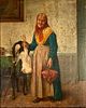 19thc. Continental School Oil, Old Woman