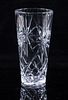 A Cut Glass Vase Height 10 inches.