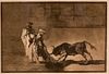 Francisco Jose de Goya y Lucientes, La Tauromaquia Etching