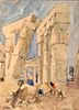 Hercules Brabazon Brabazon Watercolor, Thebes, Egypt