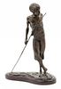A Bronze Figure Height 15 inches.