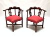 Pair of English Mahogany Chairs, 19th Century