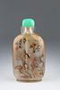 1908 Interior Painted Glass Snuff Bottle