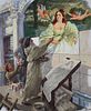 Mel Crawford (B. 1925) "Fresco Art"