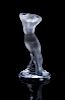 A Lalique Molded and Frosted Glass Figure Height 9 1/4 inches.