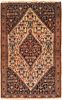 Antique Persian Senneh Mat, Size 1 ft X 2 ft ( 0.30 m X 0.60 m )