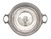 An American Silver Cake Plate, International Silver Co., Meriden, CT, Renaissance pattern, with an applied monogram