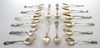 A Group of American Silver Souvenir Spoons, various makers and patterns, sixteen total