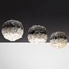 3 Floral Murano Ceiling Lights Attributed to Barovier & Toso 