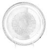 An American Silver-plate Salver, Friedman Silver Co., Brooklyn, NY, Circa 1950, circular with gadrooned rim, center engraved wit
