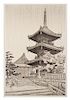 Nisaburo Ito, (Japanese, 1910-1988), The Pagoda of Kiyomizu Temple in Kyoto