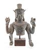 A South Asian Bronze Figure Height 11 5/8 inches.