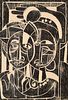David Driskell "Two Faces I" Lithograph, Signed Edition