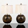 Pair of Large Murano Lamps, Manner of Mazzega