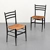 Pair of Dining Chairs, Manner of Gio Ponti