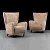Pair of Italian Lounge Chairs, Manner of Osvaldo Borsani
