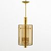 3 Large Brass Pendant Lights, Manner of Fontana Arte