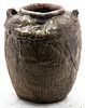 * An Earthenware Storage Vessel Height 11 inches.