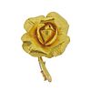 Tiffany & Co France Rose Flower Gold Brooch
