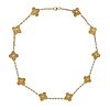 Van Cleef & Arpels Vintage Alhambra Ten Clover Motif Necklace 