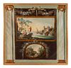 Ten French Painted Canvas Panels of Various Ports of France