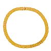 14K YELLOW GOLD GEOMETRIC LINK NECKLACE