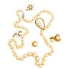 COLLECTION OF PEARL AND 14K GOLD JEWELRY