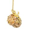 JEWELED SHELL 18K GOLD NECKLACE AFTER SCHEPPES