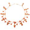 A Victorian Coral Collar Swag Necklace in 20K