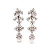 A Pair of Stunning Diamond Dangle Earrings in 14K