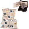 11 Commemorative Silver Dollars with Stamps