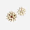 Two Antique freshwater pearl flower brooches