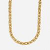Gold fancy link necklace
