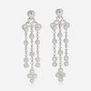 Diamond and white gold chandelier earrings