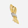 Tiffany & Co., Gold and diamond clip brooch