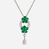 Graff, 'Rosette' emerald and diamond necklace