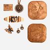 Francisco Rebajes, Group of copper jewelry and accessories
